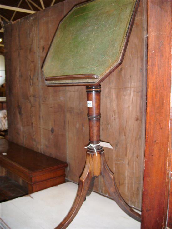 Regency mahogany adjustable reading table